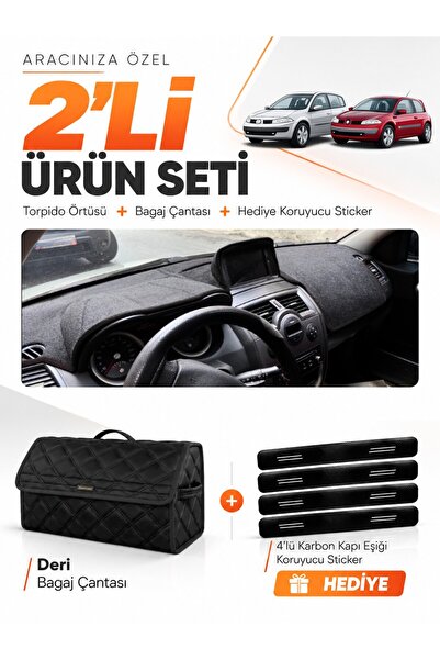 e-biz Renault Megane 2 Large Screen (2002-2009) Compatible Glove Box Cover + ...