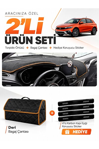 e-biz Fi̇at Egea Cross (2021-2026) Compatible Torpedo Cover with Tablet Holde...