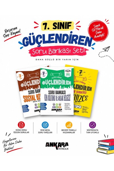 Ankara Yayıncılık 2027 7. Sınıf Sosyal-Din-İngilizce %100 Maarif Müfredat Bağ...