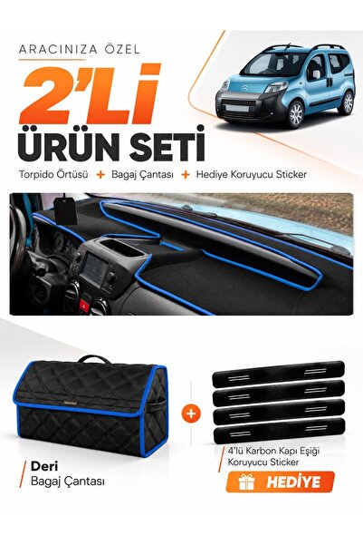 e-biz Citroen Nemo (2007-2020) Compatible Dashboard Cover + Leather Trunk Bag...