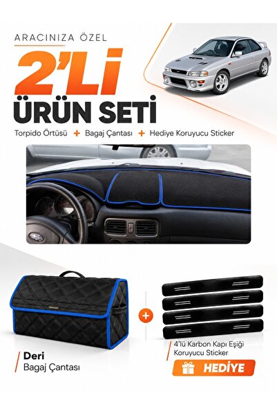 e-biz Subaru Impreza (1998-2000) Compatible Glove Box Cover + Leather Trunk B...