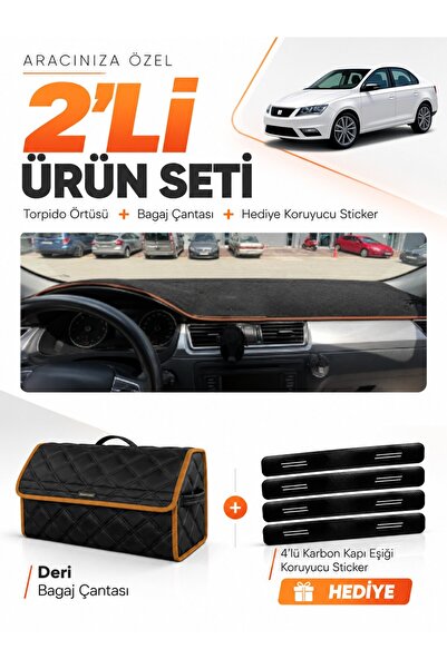 e-biz غطاء صندوق السيارة المتوافق مع سيارة SEAT TOLEDO (2013-2017) + حقيبة أم...