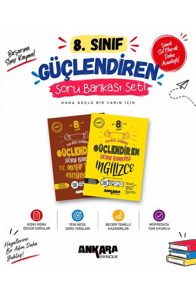 Ankara Yayıncılık 2026-2027 8.Sınıf İnkılap Tarihi-İngilizce %100 MEB UYUMLU ...