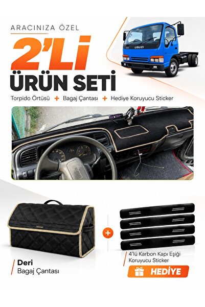 e-biz غطاء توربيدو متوافق مع ISUZU NKR WIDE (1997-2005) + حقيبة أمتعة جلدية +...