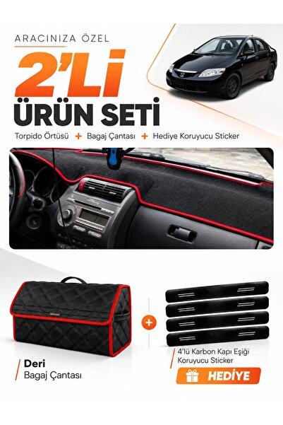e-biz Honda City (2002-2007) Compatible Dashboard Cover + Leather Trunk Bag +...