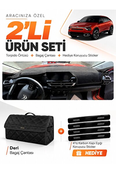 e-biz Citroen C4 Without Display (2020-2026) Compatible Dashboard Cover + Lea...