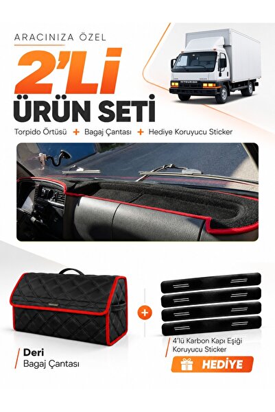 e-biz Mitsubishi Canter Fe639 (1996-2005) Compatible Torpedo Cover + Leather ...