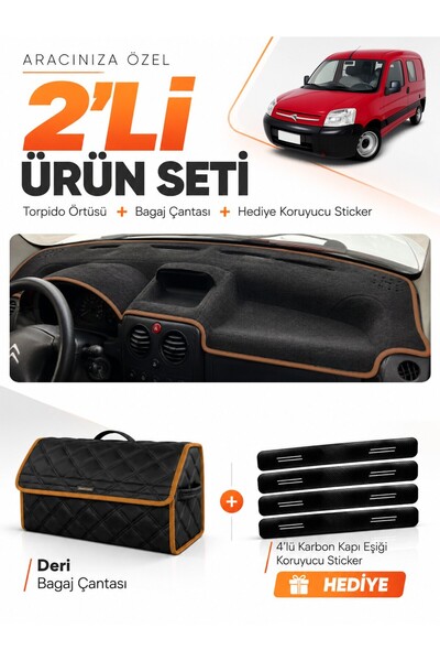 e-biz Citroen Berlingo M59 (2002-2008) Compatible Dashboard Cover + Leather T...