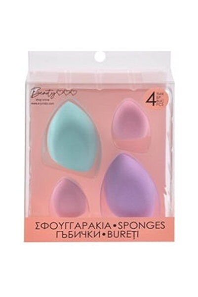 OEM Makeup Sponges in the Shape of Drops in Different Colors - 4pcs