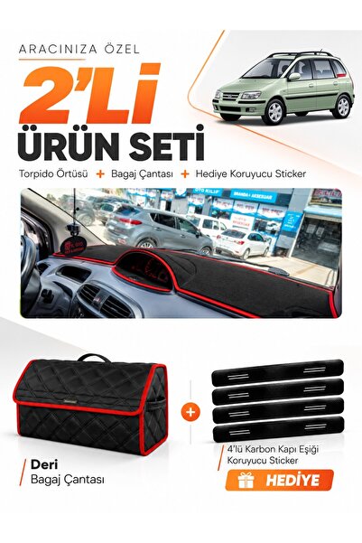 e-biz Hyundai Matrix (2001-2010) Compatible Torpedo Cover + Leather Luggage B...