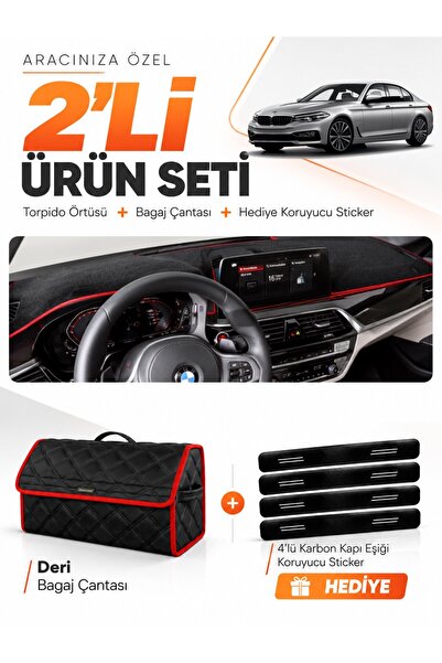 e-biz Bmw G30 G31 G38 (2017-2023) Compatible Glove Box Cover + Leather Trunk ...