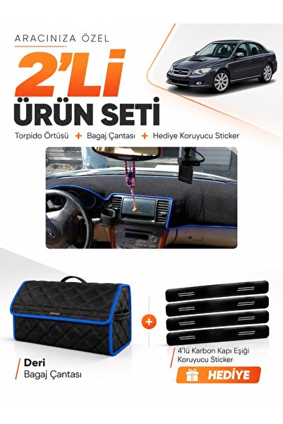 e-biz Subaru Legacy B4 (2003-2009) Compatible Glove Box Cover + Leather Trunk...
