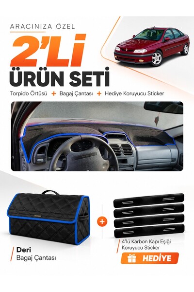 e-biz Renault Laguna 1 Airbagsiz (2000-2007) Compatible Glove Box Cover + Lea...