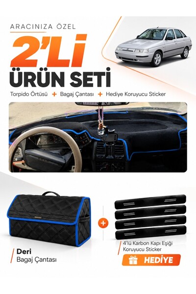 e-biz Lada Vega (1995-2007) Compatible Torpedo Cover + Leather Luggage Bag + ...