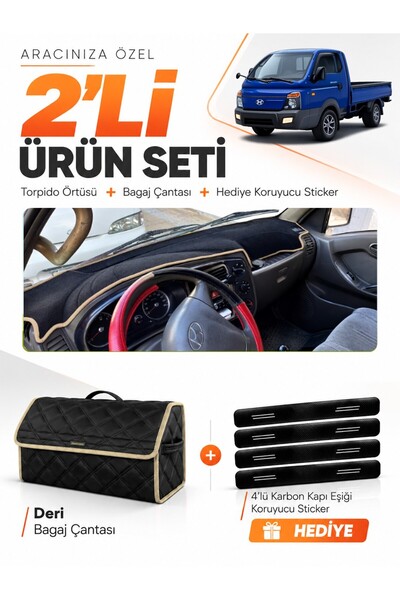 e-biz Hyundai Porter (2004-2019) Compatible Glove Box Cover + Leather Luggage...