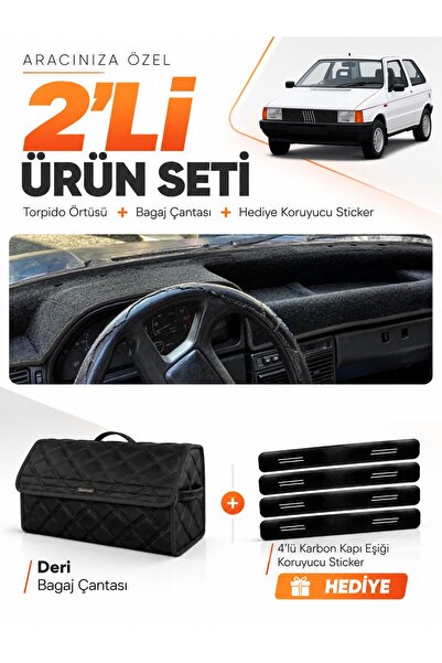 e-biz Fiat Uno 60,70 (1983-1995) Compatible Dashboard Cover + Leather Trunk B...