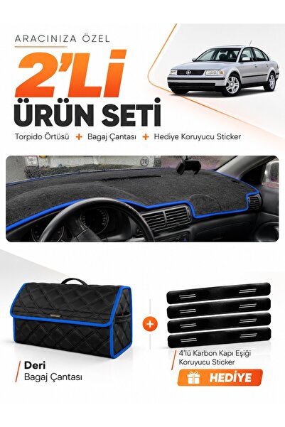 e-biz Volkswagen Passat B5 (1996-2000) Compatible Dashboard Cover + Leather T...