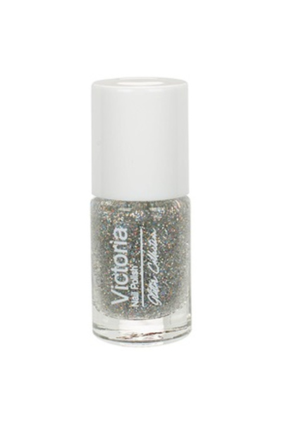 OEM Long-Lasting Silver Glitter Nail Polish - 6ml