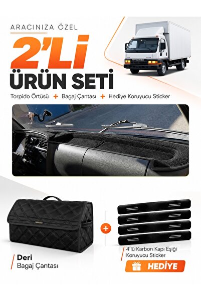 e-biz Mitsubishi Canter Fe639 (1996-2005) Compatible Torpedo Cover + Leather ...