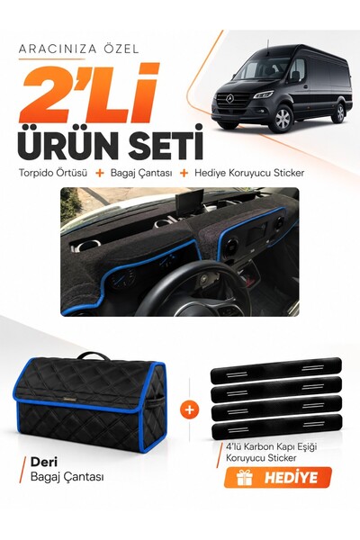 e-biz Mercedes Spri̇nter W907-W910 (2018-2026) Compatible Dashboard Cover + L...