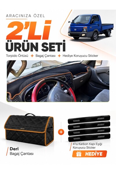 e-biz Hyundai Porter (2004-2019) Compatible Glove Box Cover + Leather Luggage...