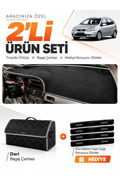 e-biz Chevrolet Rezzo (2000-2011) Compatible Dashboard Cover + Leather Trunk ...