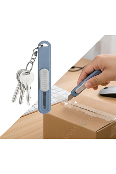 SyaMAG Breloc chei, model mini cutter, cu revenire automata, pentru deschider...