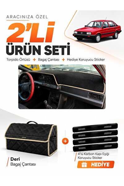 e-biz Volkswagen Passat B2 (1980-1988) Compatible Dashboard Cover + Leather T...
