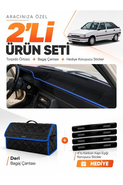 e-biz Renault 11 Flash (1989-1996) Compatible Dashboard Cover + Leather Lugga...