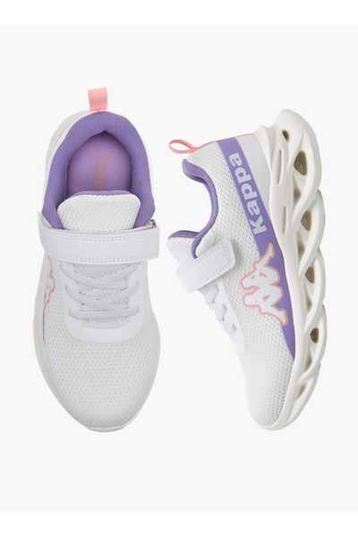 Kappa Girls Logo Print Hook and Loop Sports Shoes