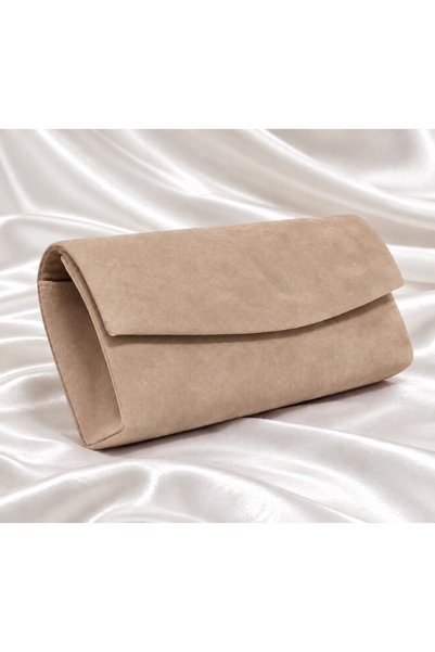 Millacom Suede Handbag, Portfolio Bag, Clutch Bag, Evening Bag