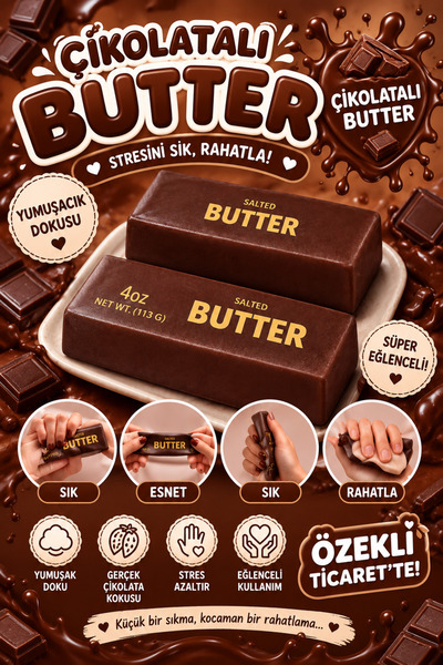 Butter Squish Sukuşi Çikolata Tereyağ 1 adet