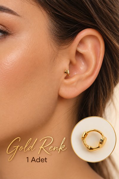 moonzy - minimalist & cozy Mini Kalp Halka Piercing 6 mm Minimal Tragus Helix...