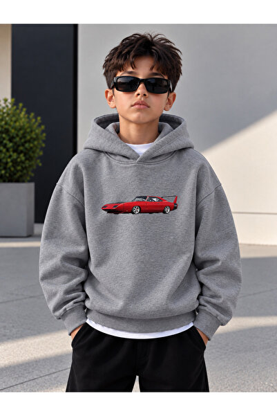 LORVEX Sweatshirt (Hooded) Boys' 3 Thread Raster Printed Winter Hoodie