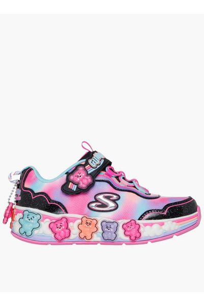 SKECHERS حذاء رياضي للبنات من GUMMY FRIENDS مزود بخطاف وحلقة