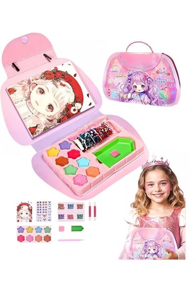 SmartMaster Princess Makeup Stickers Toys Kit 3 in 1 Dress Up Game Set DIY Pr...