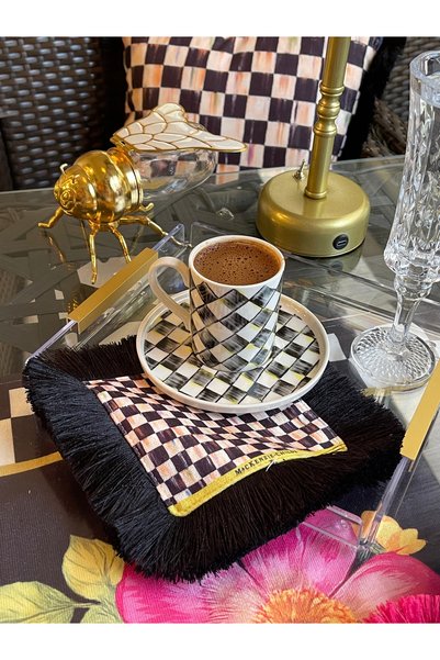Rose Atelier Bursa Damalı Sunum Peçetesi 1 adet