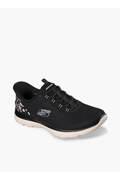 SKECHERS Women Summits Embroidered Slip-On Sports Shoes