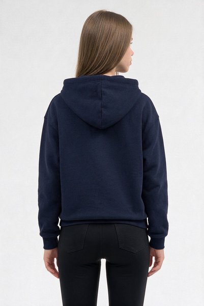 Pavotti Women's 3-Thread Fleece Hooded Sweatshirt with Kangaroo Pocket and Zipper