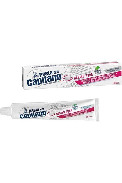 PASTA DEL CAPITANO 1905 Pasta del Capitano Baking Soda Toothpaste 100ml 3.53oz, Pack of 4