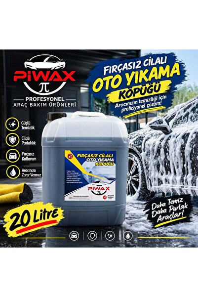 PİWAX OTO MARKET Piwax Premium Fırçasız Cilalı Oto Yıkama Köpüğü 20 Lt