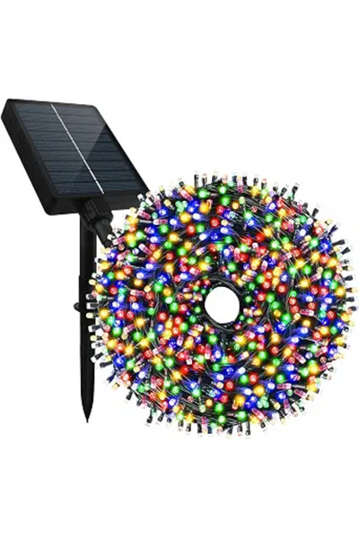 OEM Ηλιακή Χριστουγεννιάτικη Σύνθεση 200 LED 20 μ. Πολύχρωμη, Μοντέλο 192-34 ...