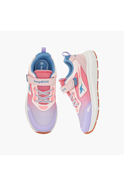 Kangaroos Girls Ombre Hook & Loop Sports Shoes