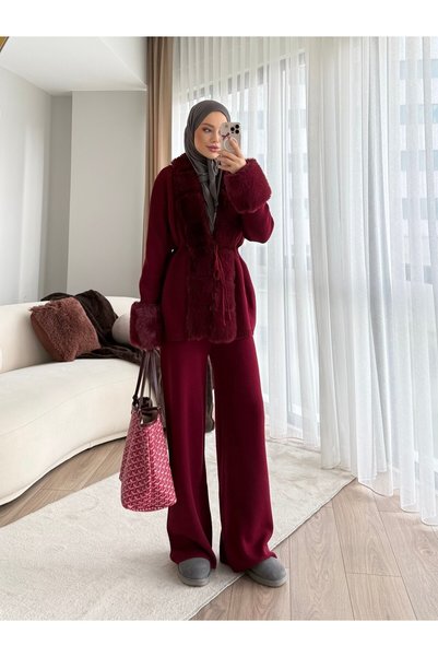 Esma moda tasarım طقم تريكو فروي