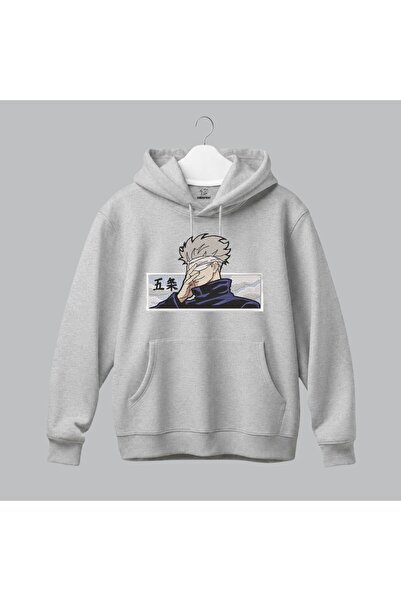 KEYFHOME Gojo Satoru Jujutsu Kaisen Anime Κεντημένο Φούτερ με Κουκούλα Unisex...