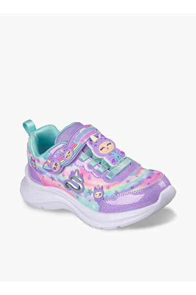SKECHERS حذاء رياضي للفتيات من جيرلز جامبستر بحزام لاصق عند الكاحل