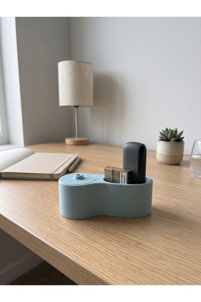 Petek Desenli Masaüstü Cihaz ve Kutu Standı Organizer