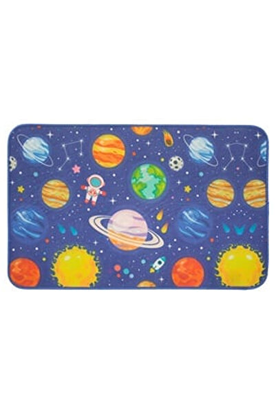 OEM Decorative Rectangular Rug Space Blue 55x35cm