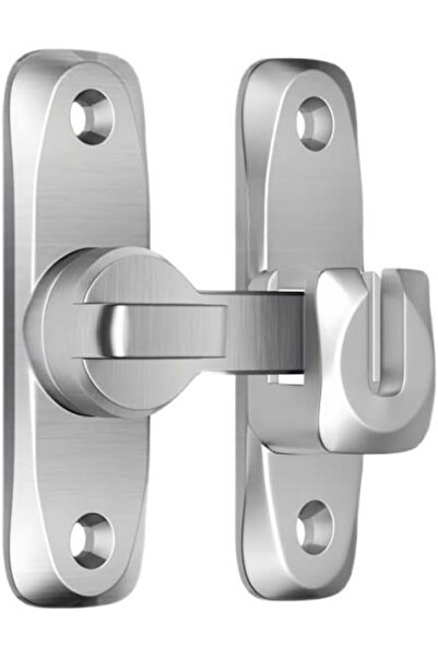 Yelajoy Flip Gate Latches,Silver 90/180 Degree Barn Door Lock
