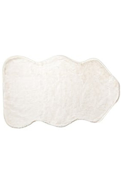 OEM Covoras Decorativ din Imitatie de Blana Rabbit Ecru in Forma de Animal 60...